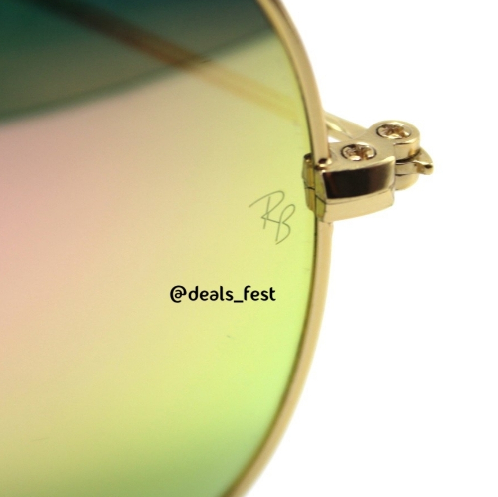 Model Display Ray-Ban Aviator Copper Pink Mirror RB3025 - Picture 10 of 17